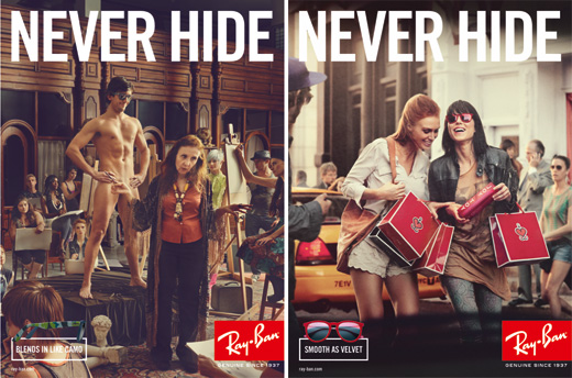 Очки Ray-Ban рекламная компания