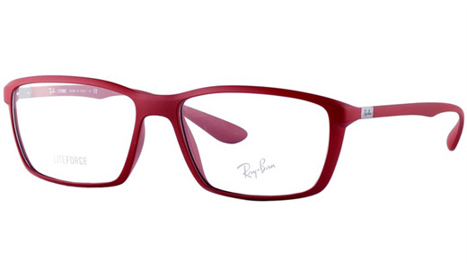 Красная оправа для очков Ray-Ban 7018