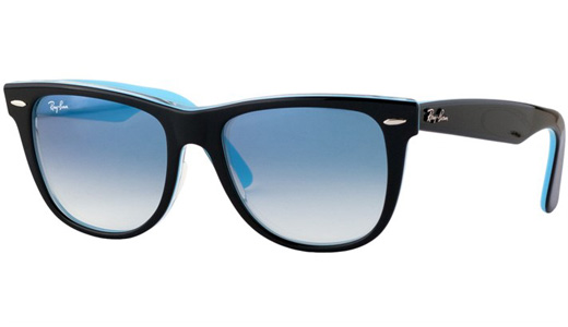 Солнцезащитные очки Ray-Ban 2140 Wayfarer синие линзы с градиентом