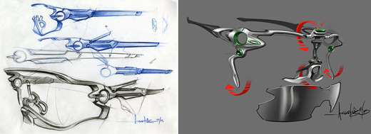 Предварительные скетчи очков Oakley Jawbreaker