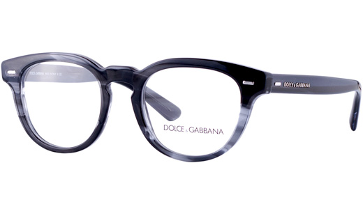 Круглая серая оправа для очков Dolce Gabbana