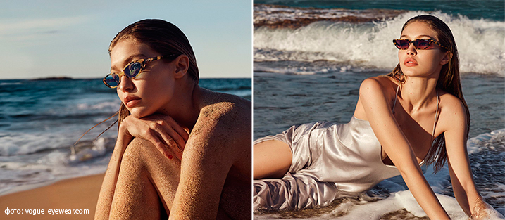 Узкие очки Vogue Gigi Hadid